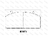 大车盘式刹车片 Brake Pads Set:HR2001