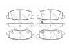 Bremsbelagsatz, Scheibenbremse Brake Pad:HR1340