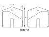 Bremsbelagsatz, Scheibenbremse Brake Pad:HR1618