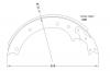 Zapata de freno Brake Shoe:VE3200