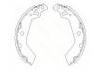 Kit mâchoire de frein Brake Shoe:04495-BZ110